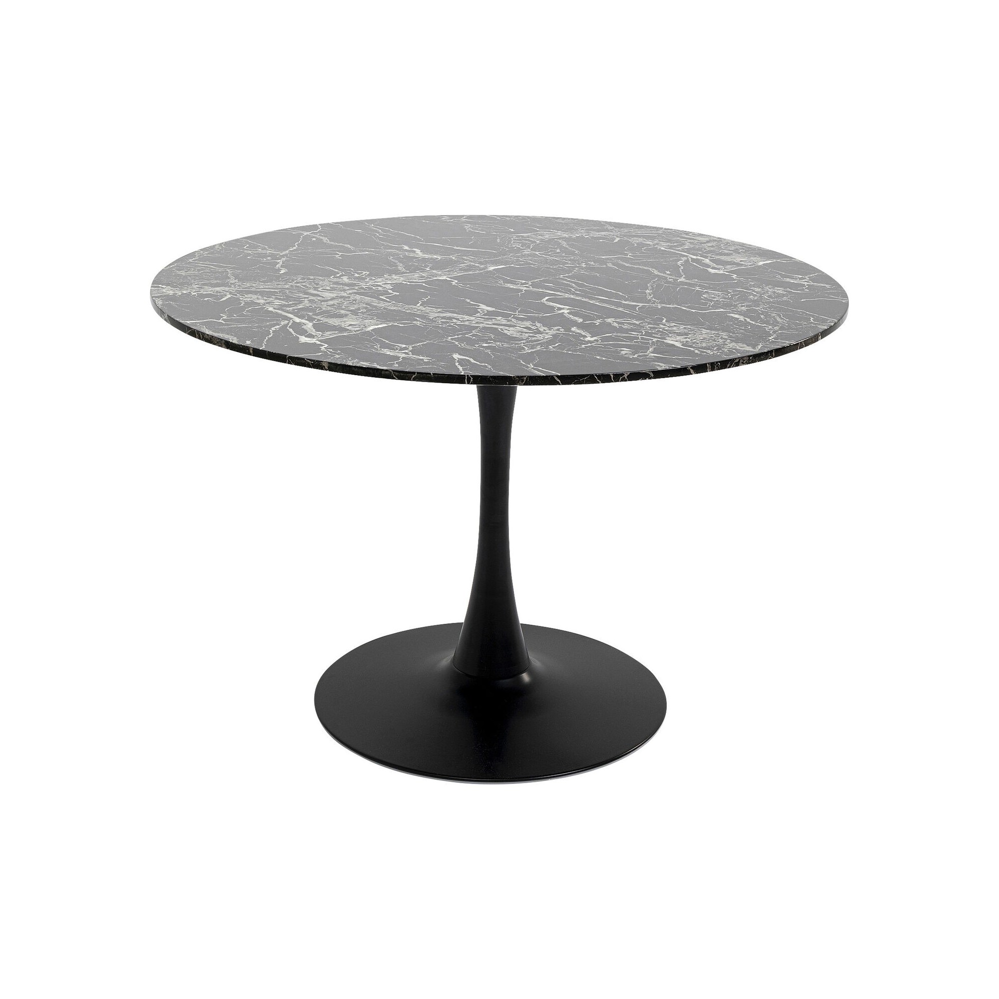Table Schickeria Marbleprint noir Ø110cm