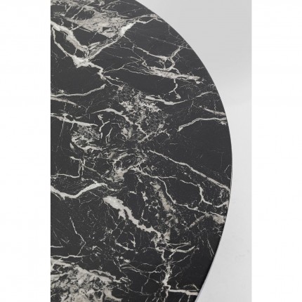 Eettafel Schickeria Marbleprint Zwart 110cm Kare Design