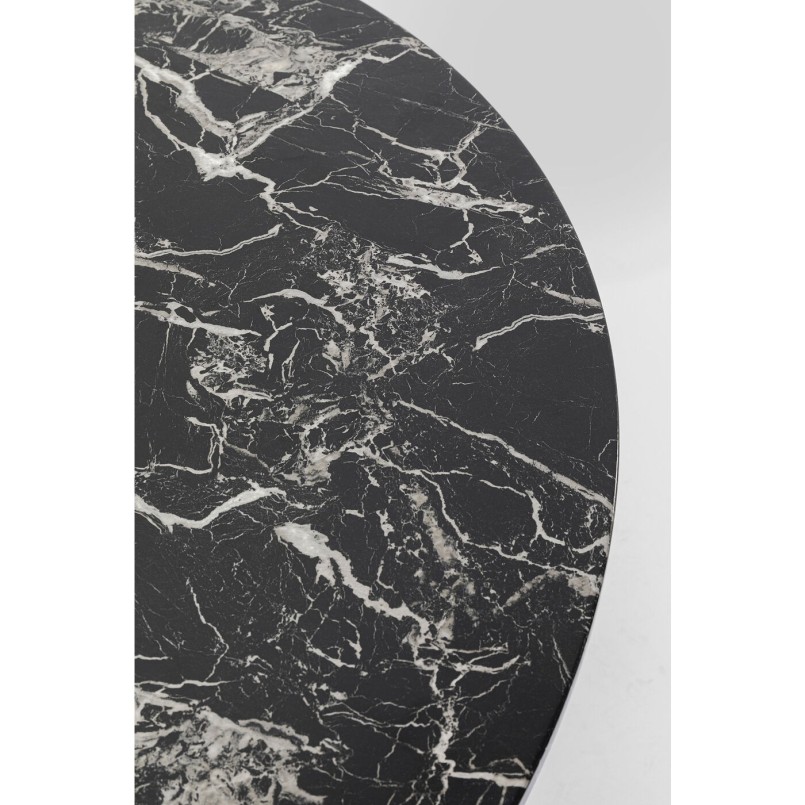 Table Schickeria Marbleprint noir Ø110cm