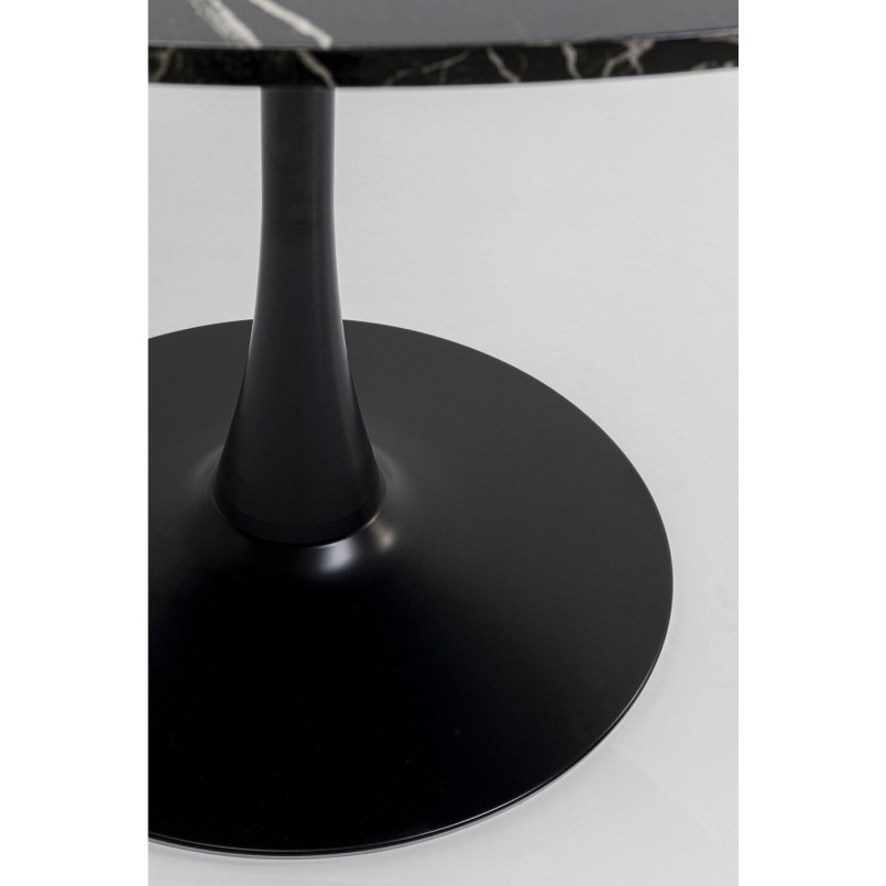 Table Schickeria Marbleprint noir Ø110cm