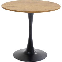 Table Schickeria   chêne - noir Ø80cm