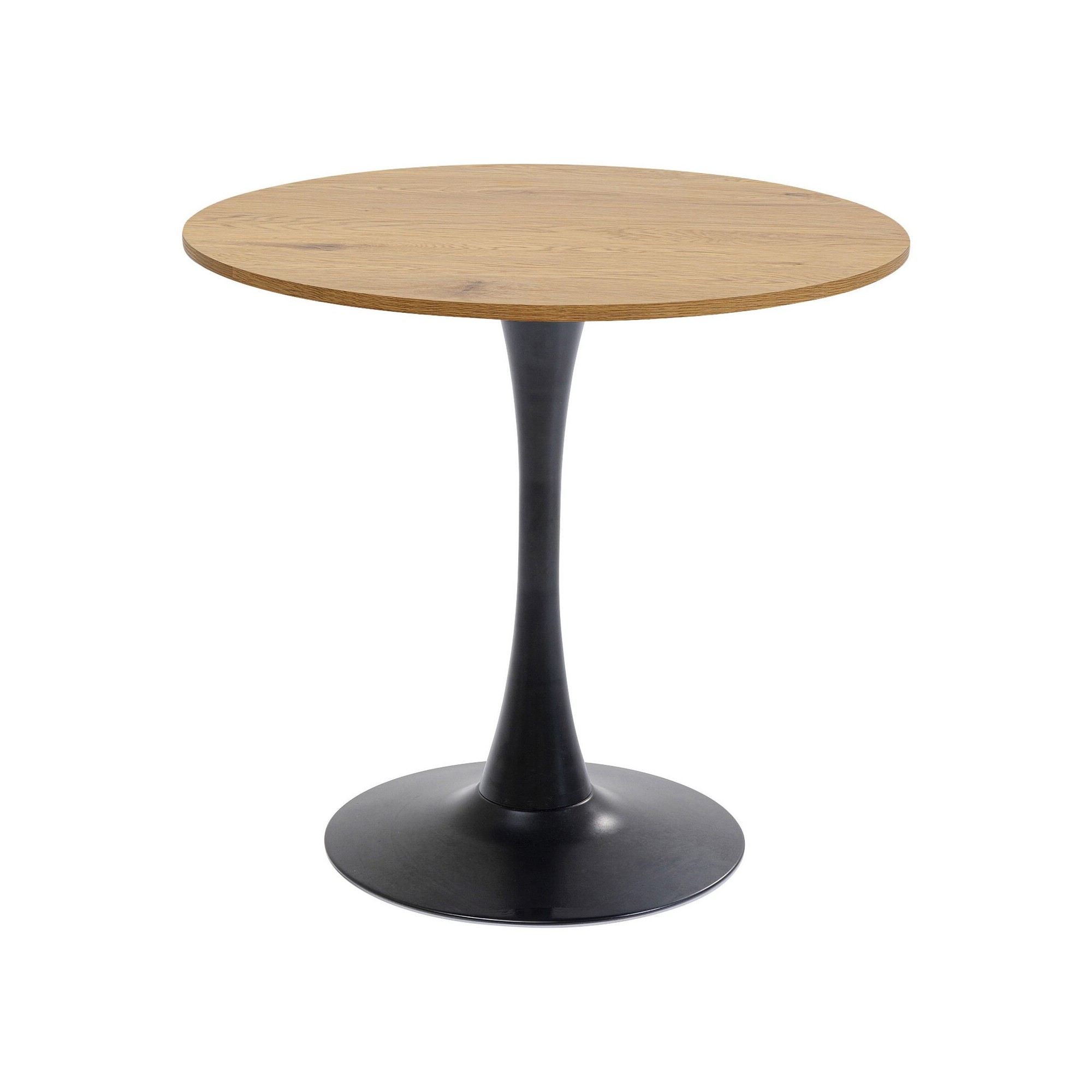Table Schickeria   chêne - noir Ø80cm