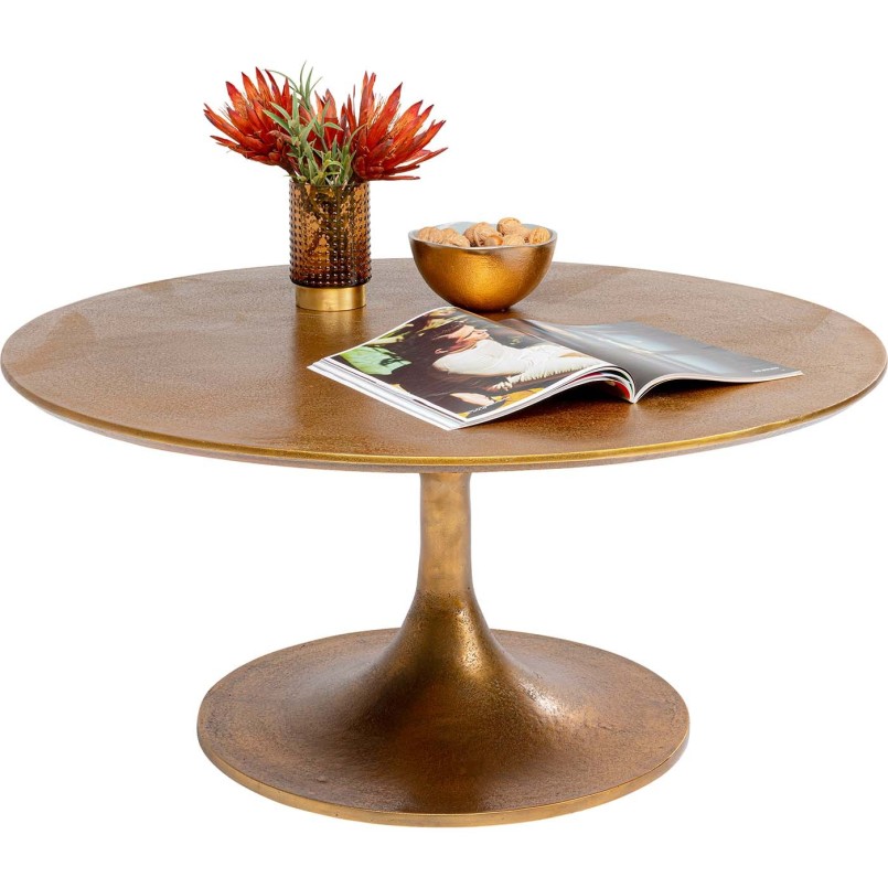 Table basse Morocco laiton Ø91cm