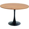 Table Schickeria chêne - noir Ø110cm