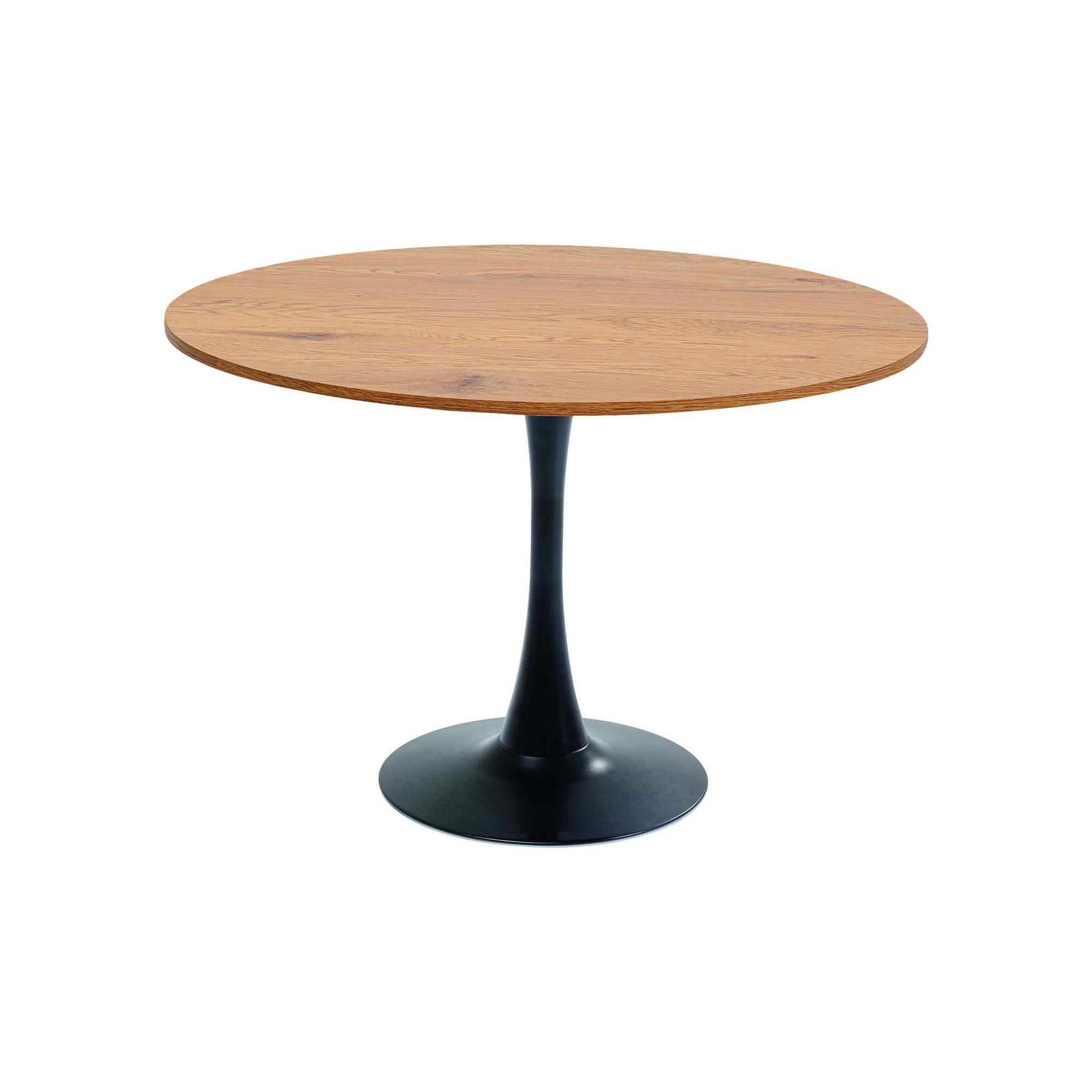 Table Schickeria chêne - noir Ø110cm
