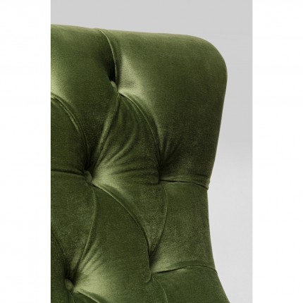 Draaifauteuil Bellissima fluweel groen Kare Design