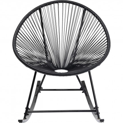 Rocking chair Acapulco black Kare Design