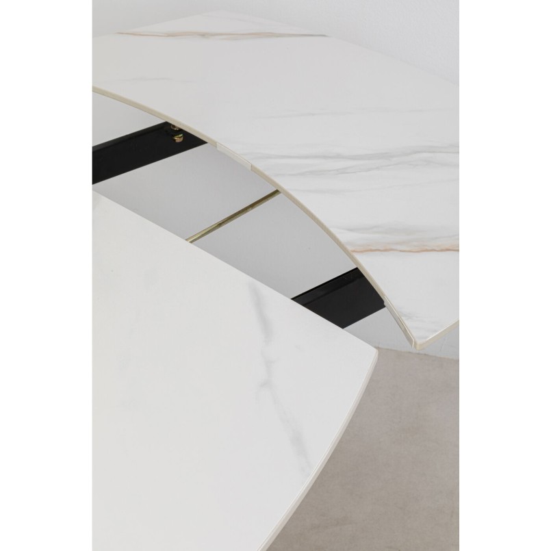 Table à rallonges Twist onyx 120(30+30)x90cm