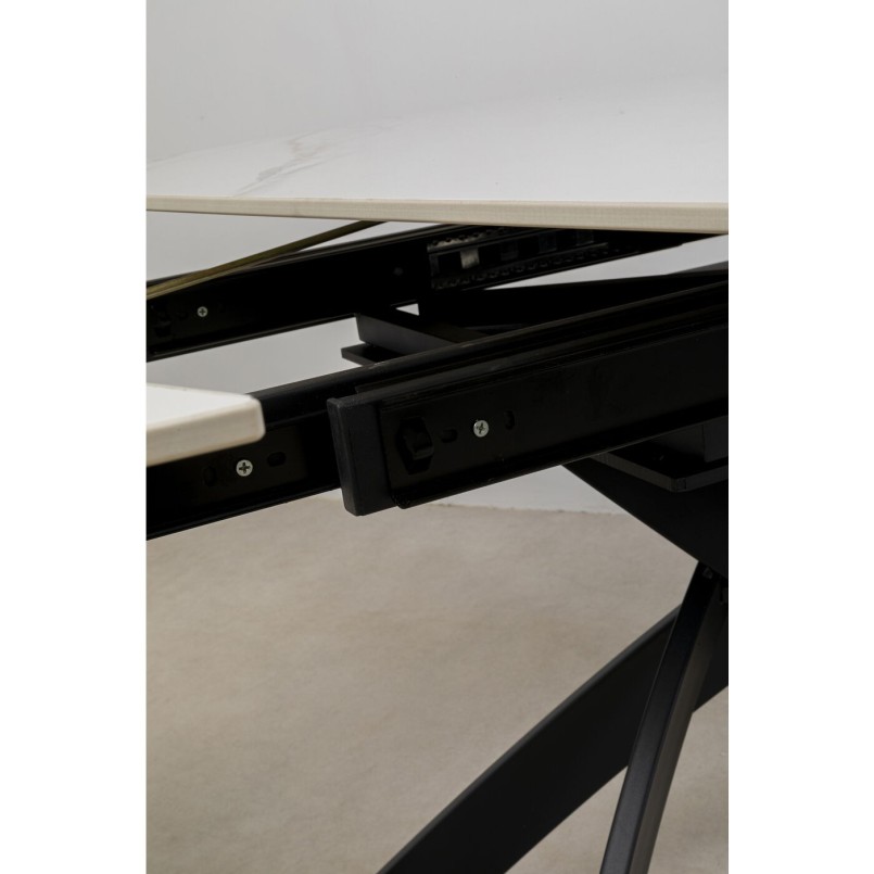 Table à rallonges Twist onyx 120(30+30)x90cm
