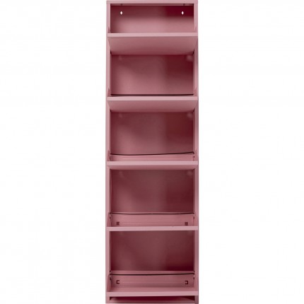 Schoenenkast Caruso roze 5 laden Kare Design
