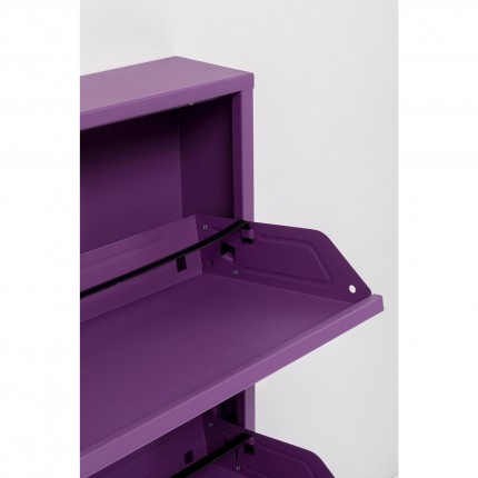 Shoe Container Caruso purple 3 drawers Kare Design