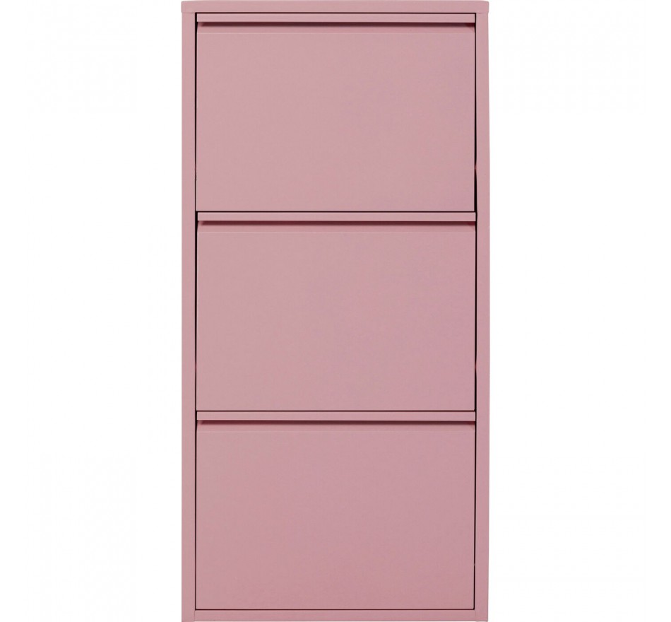 Shoe Container Caruso pink 3 drawers Kare Design