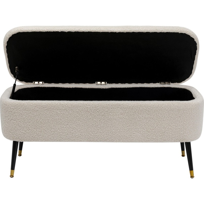 Banquette coffre Rico blanc