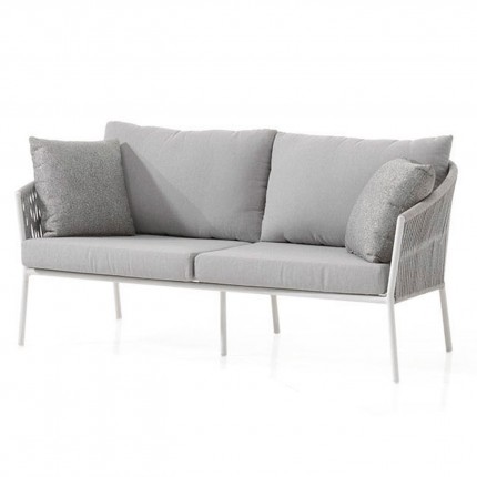 2-seater sofa Gabon grey and white Gescova