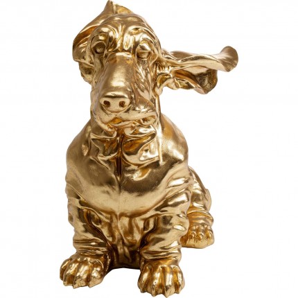Deco basset hound gold Kare Design