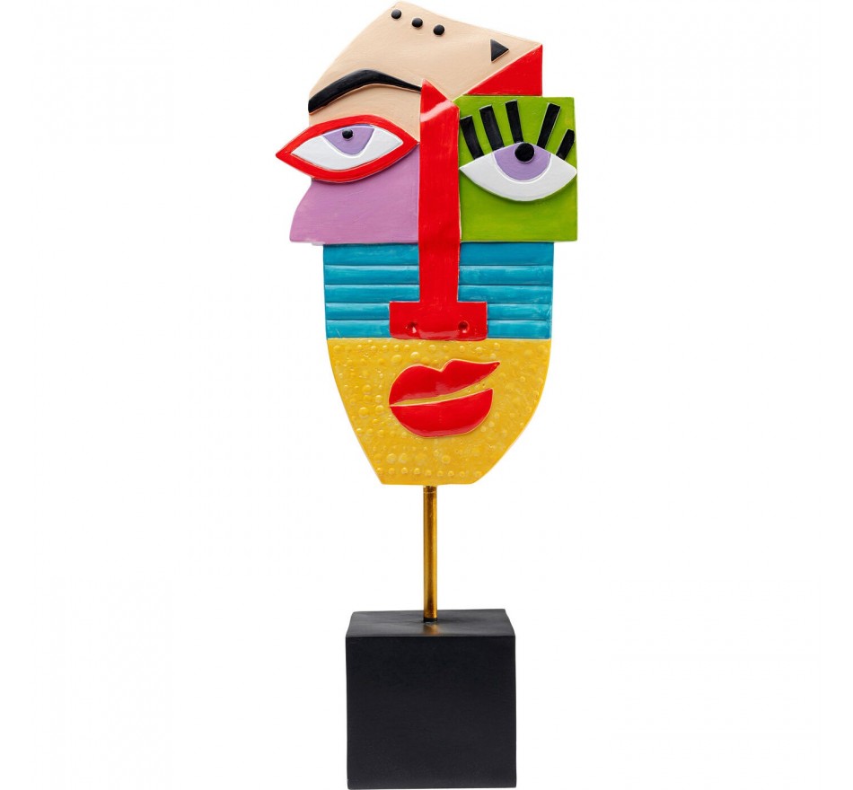 Deco Abstract Face Multicolour Kare Design