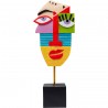 Deco Abstract Face Multicolour Kare Design