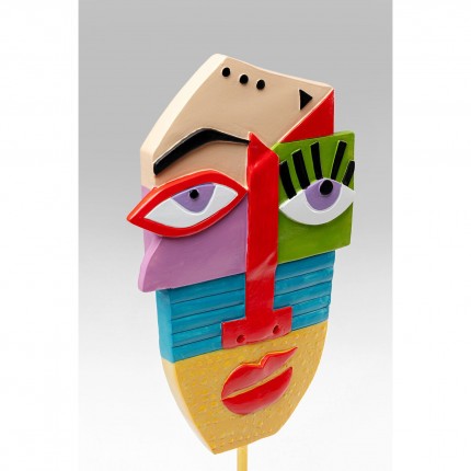 Deco Abstract Face Multicolour Kare Design