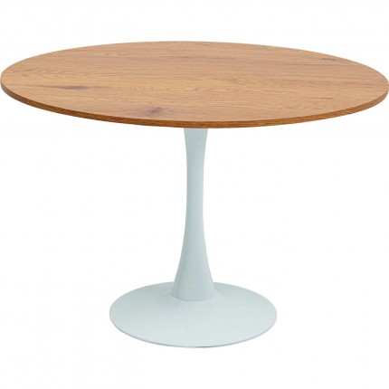Table Schickeria 110cm oak and white Kare Design