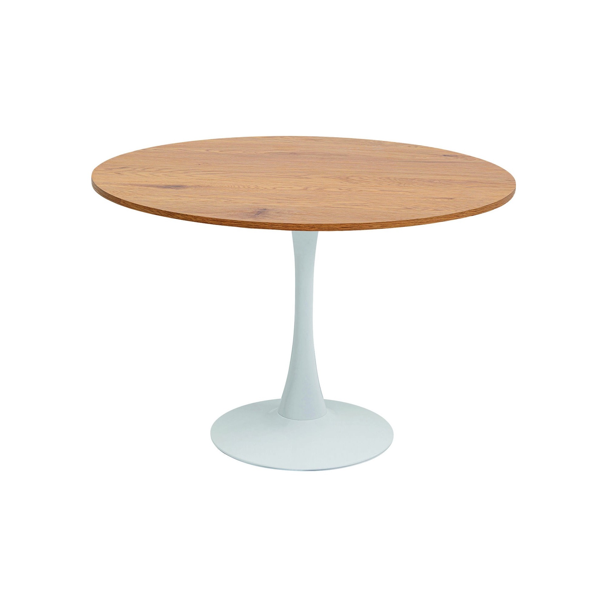 Table Schickeria look chêne blanc Ø110cm