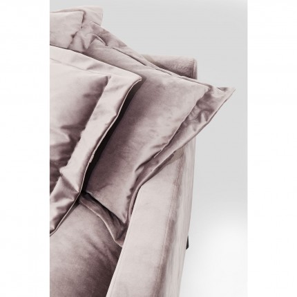 Sofa Lullaby taupe fluweel 3-zitsbank Kare Design