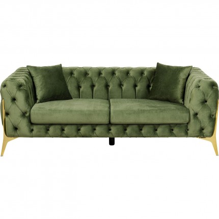 Sofa Bellissima 2-Zits fluweel groen Kare Design