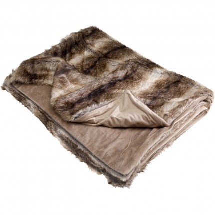 Blanket Stripes 140x200cm brown Kare Design