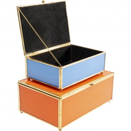 Box Neomi orange blue (2/Set) Kare Design