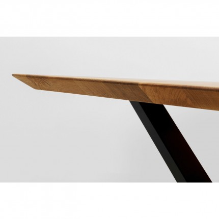 Table Symphony Cross Oak Black 200x100cm Kare Design