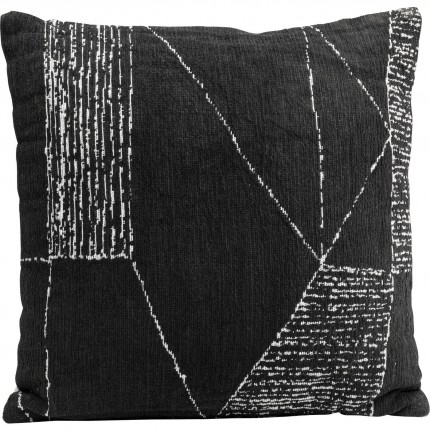 Cushion Opaco Net black and white Kare Design