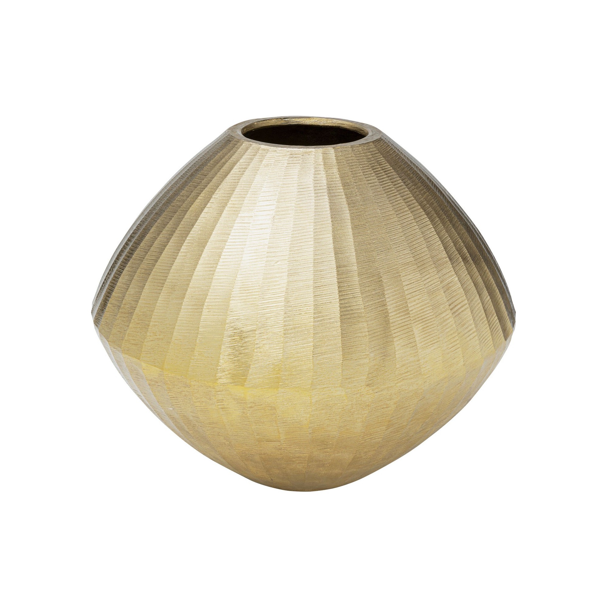 Vase décoratif Sacramento Carving Champagner Gold