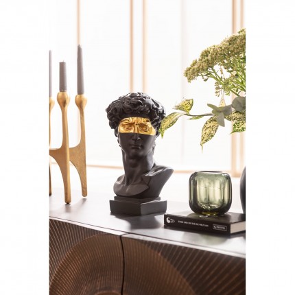 Decoratie zwart man profiel goudmasker Kare Design