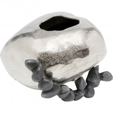 Vase Art Stones Silver Kare Design