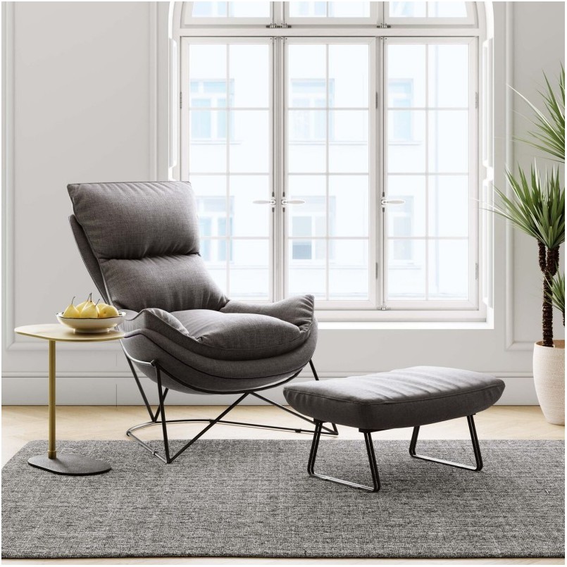 Table d'appoint Slide noire et dorée Kare Design