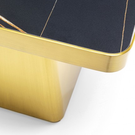 Coffee Table Miler gold black 80x80cm Kare Design