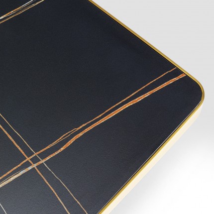 Salontafel Miler goud zwart 80x80cm Kare Design