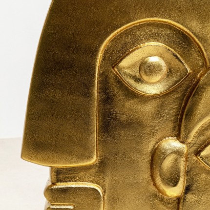 Bijzettafel twee gezichten goud 55cm Kare Design