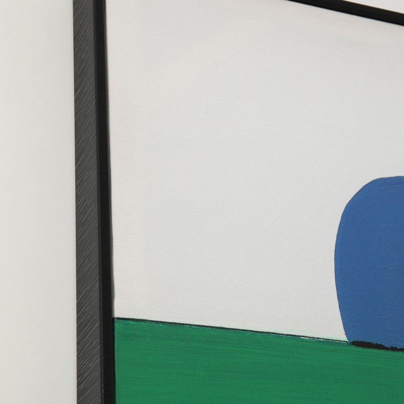 Peinture Frame Abstract Shapes vert 73x143cm Kare Design