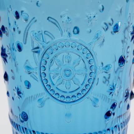 High Water Glass Greece blue (6/set) Kare Design