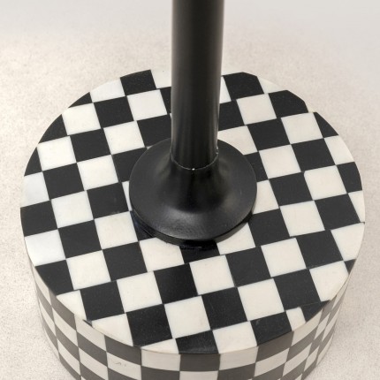 Bijzettafel Domero Chess zwart wit 25cm Kare Design