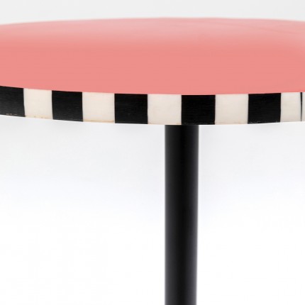 Side Table Domero Checkers red Ø40cm Kare Design
