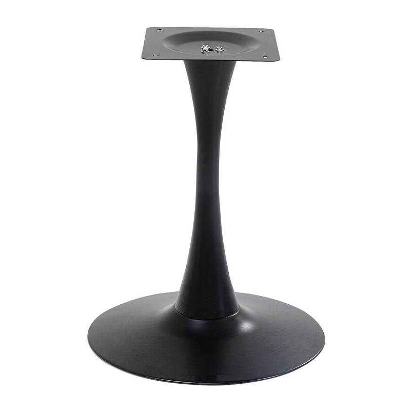 Table Schickeria marbre blanc-noir Ø80cm