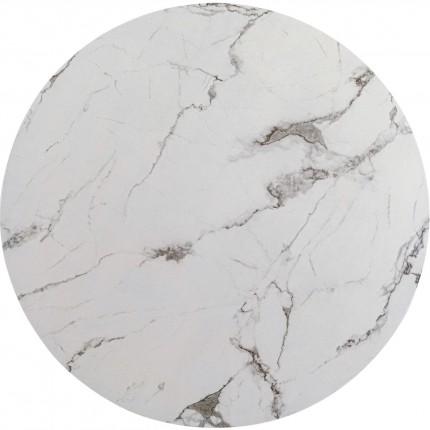Table Schickeria Marbleprint White and black 110cm Kare Design