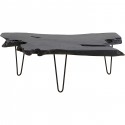 Table basse Aspen 100x40cm noire Kare Design