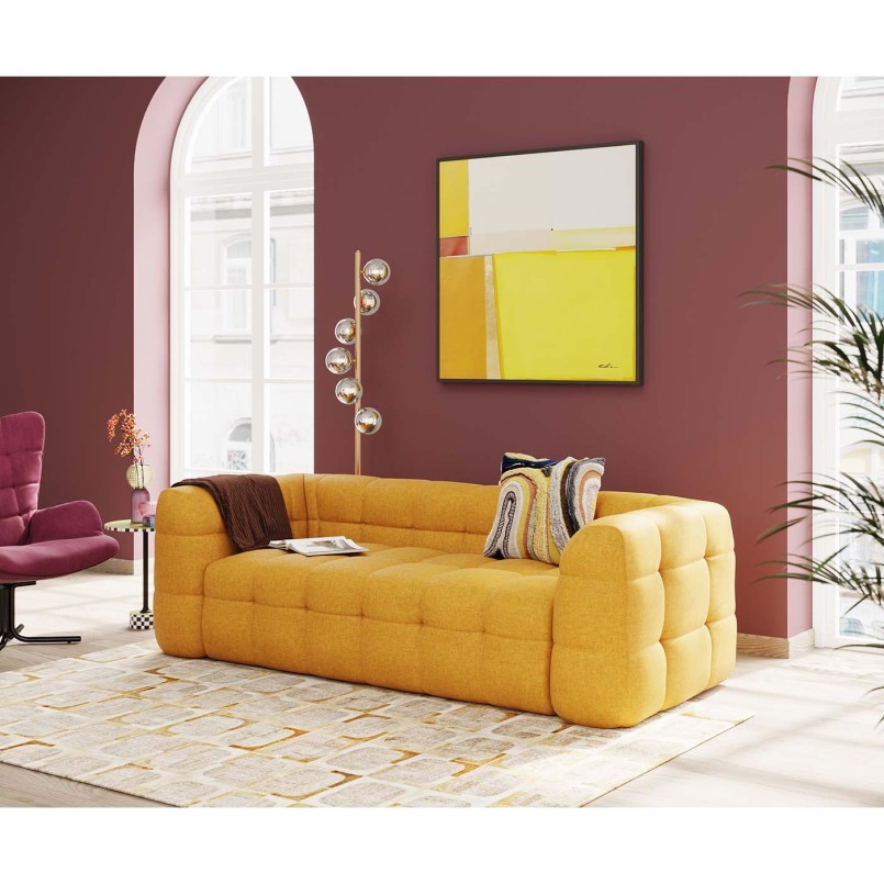 Coussin Lava marron 45x45cm Kare Design