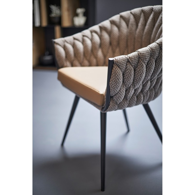 Chaise à./acc.  Knot Tweed