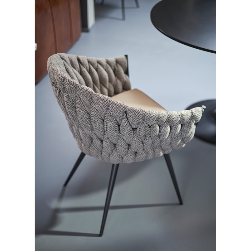 Chaise à./acc.  Knot Tweed