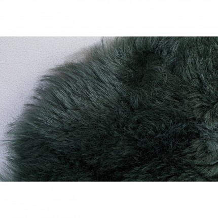 Lambskin Heidi 85x60cm dark green Kare Design