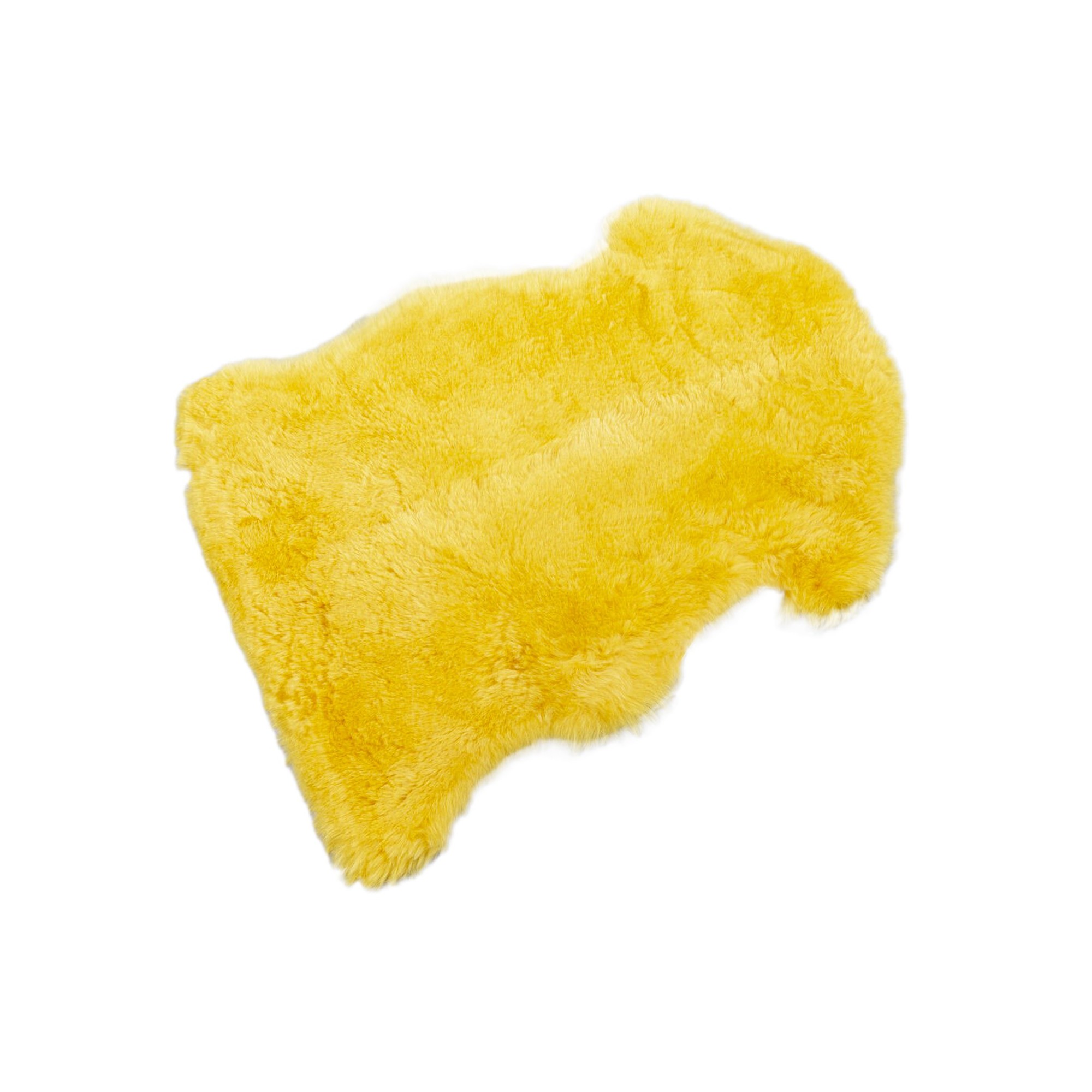 Peau de mouton Heidi jaune 60x85cm