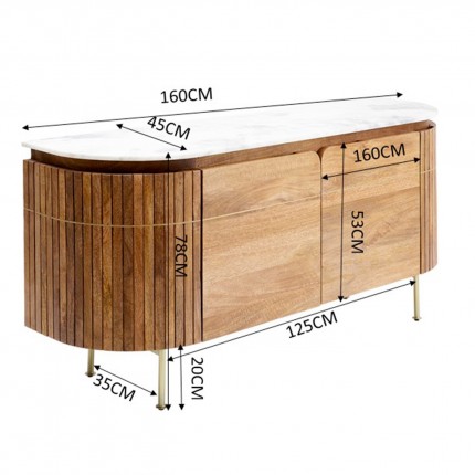 Dressoir Grace 4 deuren Kare Design